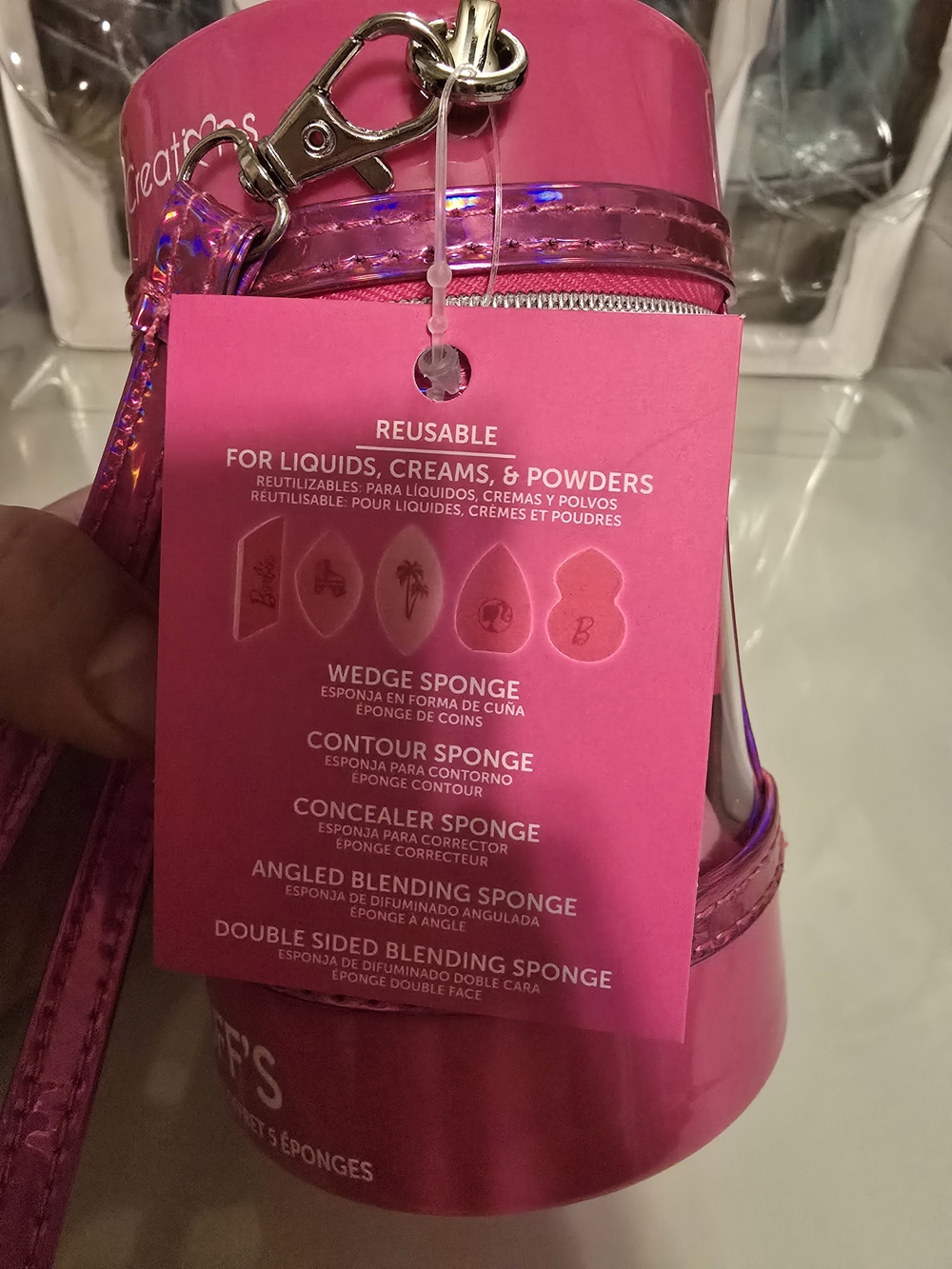 Barbie Me & My BFF's Pink 5-Piece Makeup Sponge Set - Picture 3 of 3